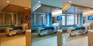 The visual. Images showing the practice of tuneable : cicadian light in a hospital enviroment-1a4a9927