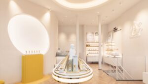 A showcase with HIMACS to celebrate the exclusive fragrances of Maison Goutal